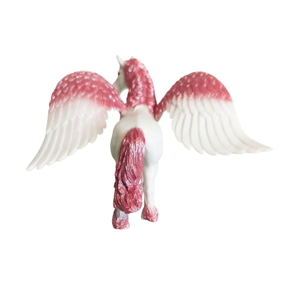 Pegasus Foal Horse Figure 2018 TM Pink White Standing Upright 4-Inches - Picture 4 of 5